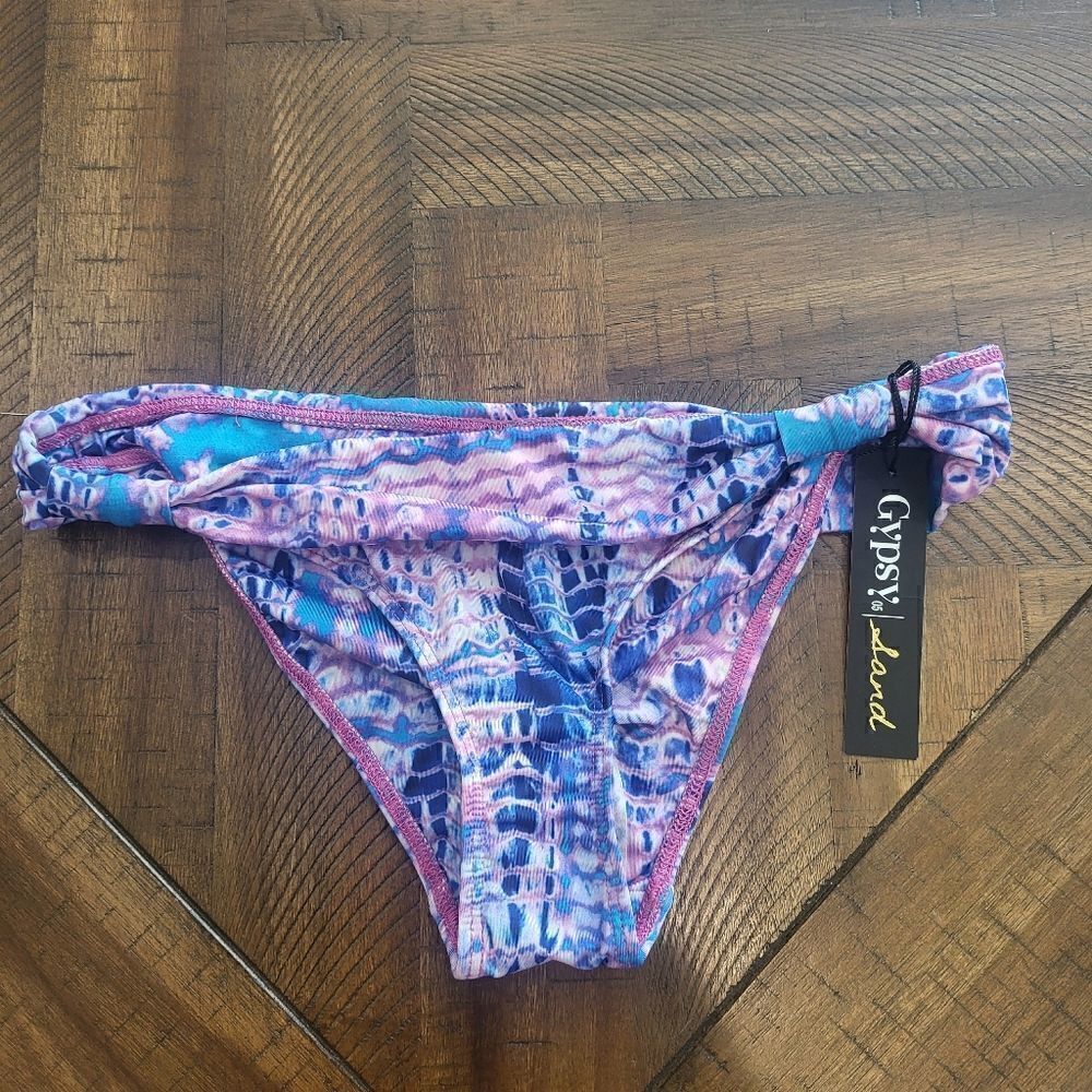 Gypsy05 Bikini Bottom Extra Small Pink Purple and Blue